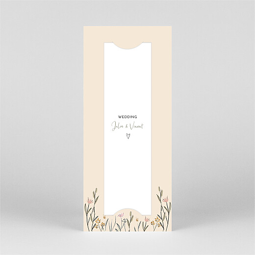 Wedding Invitations Lovely Newlyweds (bookmark) White - View 2