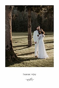 Lovely newlyweds (4 pages) white wedding thank you cards Lovely newlyweds (4 pages) white wedding thank you cards