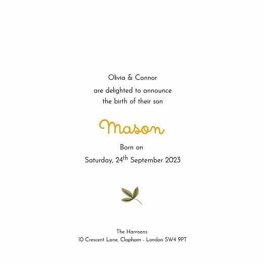 Baby Announcements Dino Baby (4 pages) beige - Page 3 Baby Announcements Dino Baby (4 pages) beige - Page 3