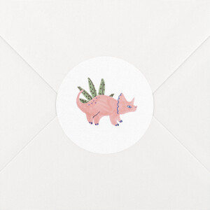 Baby Stickers Dino Baby Pink