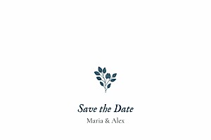 Verdure bouquet blue save the dates Verdure bouquet blue save the dates