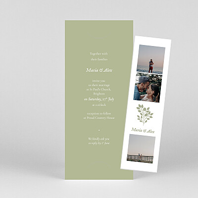 Verdure bouquet (bookmark) toscane green wedding invitations Verdure bouquet (bookmark) toscane green wedding invitations