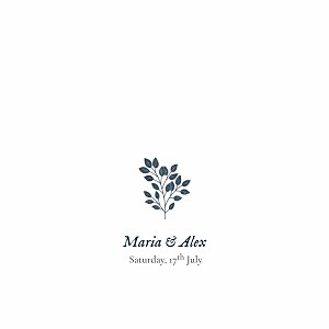 Verdure bouquet blue square wedding invitations Verdure bouquet blue square wedding invitations