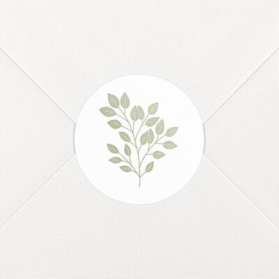 Botanical Embrace Wedding Envelope Stickers - Personalised - Rosemood