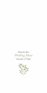 Verdure bouquet green wedding menus Verdure bouquet green wedding menus