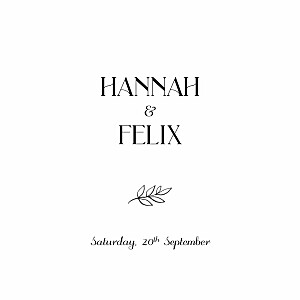 Subtle sprig (4 pages) white white wedding invitations Subtle sprig (4 pages) white white wedding invitations