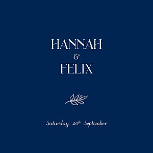 Subtle sprig (4 pages) blue blue wedding invitations Subtle sprig (4 pages) blue blue wedding invitations