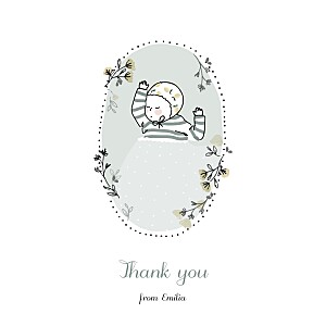 Sweet dreams (4 pages) blue blue baby thank you cards Sweet dreams (4 pages) blue blue baby thank you cards