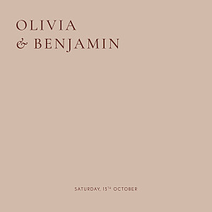 Laure de sagazan ii (foil) 4 pages nude beige wedding invitations Laure de sagazan ii (foil) 4 pages nude beige wedding invitations