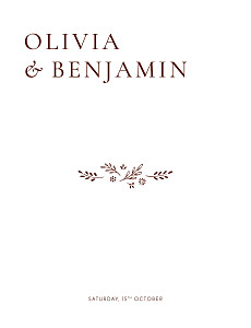Laure de sagazan ii (portrait) white & rosewood white wedding invitations Laure de sagazan ii (portrait) white & rosewood white wedding invitations