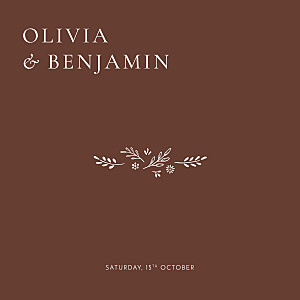Laure de sagazan ii (4 pages) rosewood brown wedding invitations Laure de sagazan ii (4 pages) rosewood brown wedding invitations