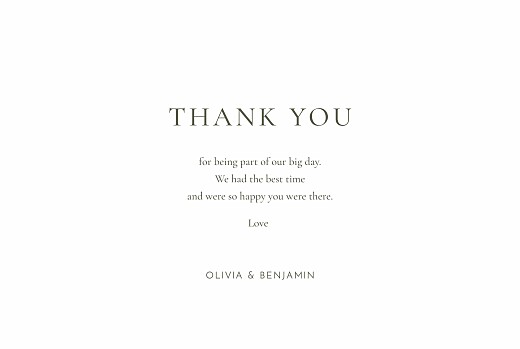 Wedding Thank You Cards Laure de Sagazan II (Foil) 4 pages White and Green - Page 3