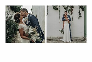 Laure de sagazan ii (foil) 4 pages white and green green wedding thank you cards Laure de sagazan ii (foil) 4 pages white and green green wedding thank you cards