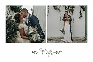 Laure de sagazan ii (foil) 4 pages white and green green wedding thank you cards Laure de sagazan ii (foil) 4 pages white and green green wedding thank you cards