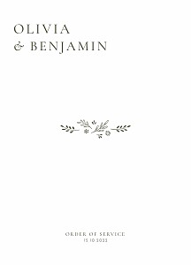 Laure de sagazan ii green modern wedding order of service booklets Laure de sagazan ii green modern wedding order of service booklets