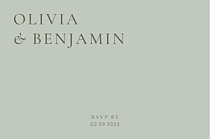 Laure de sagazan ii (foil) verdigris green rsvp cards Laure de sagazan ii (foil) verdigris green rsvp cards