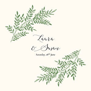 Sweet melody (foil) green rustic wedding invitations Sweet melody (foil) green rustic wedding invitations