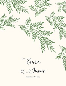Sweet melody (foil) green rustic wedding invitations Sweet melody (foil) green rustic wedding invitations