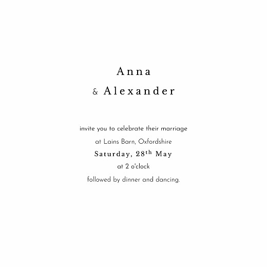Wedding Invitations Watercolour Crown (4 pages) White - Page 3