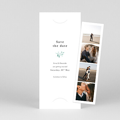 Watercolour crown (bookmark) white white save the dates Watercolour crown (bookmark) white white save the dates