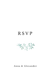 Watercolour crown white rsvp cards Watercolour crown white rsvp cards
