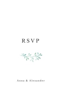 RSVP Cards Watercolour Crown White RSVP Cards Watercolour Crown White