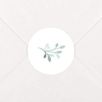 Watercolour crown white traditional wedding envelope stickers Watercolour crown white traditional wedding envelope stickers