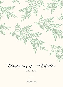 Sweet melody green green christening order of service booklets Sweet melody green green christening order of service booklets
