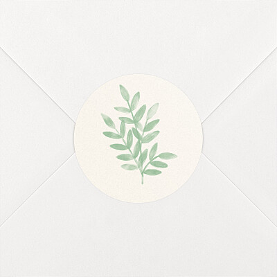Sweet melody green christening stickers Sweet melody green christening stickers