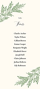 Sweet melody green wedding table plan cards Sweet melody green wedding table plan cards