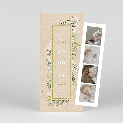 Everlasting love (bookmark) beige unique christening invitations Everlasting love (bookmark) beige unique christening invitations