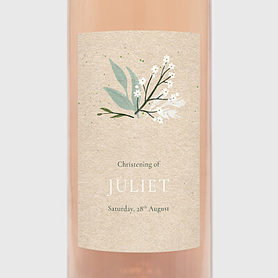 Everlasting love beige beige christening wine labels Everlasting love beige beige christening wine labels
