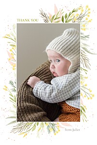 Everlasting love (4 pages) portrait white white baby thank you cards Everlasting love (4 pages) portrait white white baby thank you cards
