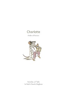 Ernest and celestine green green christening order of service booklets Ernest and celestine green green christening order of service booklets