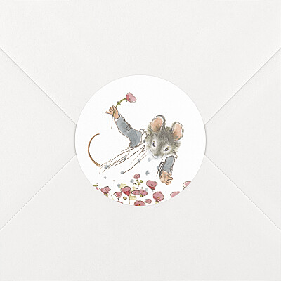 Ernest and celestine pink christening stickers Ernest and celestine pink christening stickers