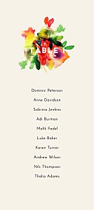 Bloom white wedding table plan cards Bloom white wedding table plan cards