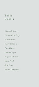 Daydreamer gypsophile wedding table plan cards Daydreamer gypsophile wedding table plan cards