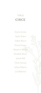 Hearts aflutter green wedding table plan cards Hearts aflutter green wedding table plan cards