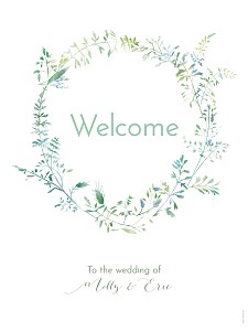 Country meadow green wedding signs Country meadow green wedding signs