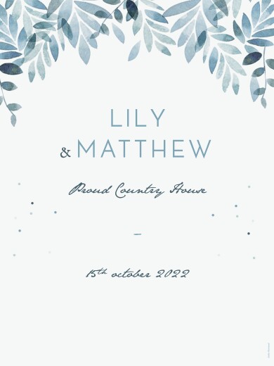 Wedding Signs Summer Night White - Front Wedding Signs Summer Night White - Front