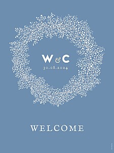 Baby's breath blue wedding signs Baby's breath blue wedding signs