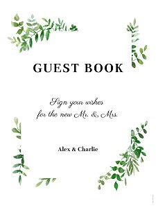 Cascading canopy green wedding signs Cascading canopy green wedding signs