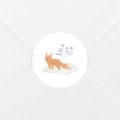 Watercolour woodland white baby stickers Watercolour woodland white baby stickers