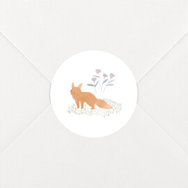 Baby Stickers Watercolour Woodland White