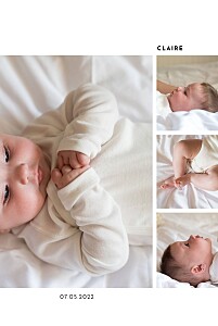 Candor (portrait) green christening invitations Candor (portrait) green christening invitations