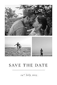 Precious moments (4 photos) white white save the dates Precious moments (4 photos) white white save the dates