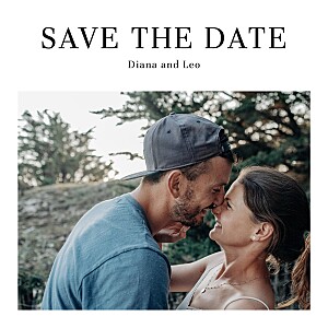 Magazine white white save the dates Magazine white white save the dates