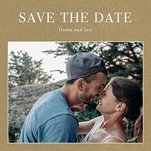 Magazine kraft save the dates Magazine kraft save the dates