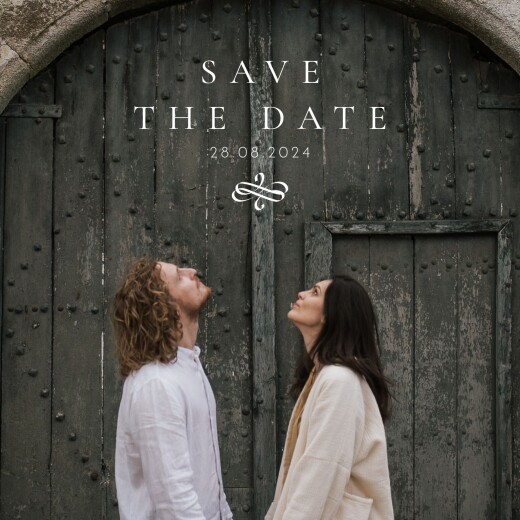 Save The Dates Solfa White - Front
