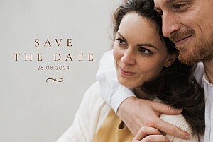 Solfa (landscape) brown save the dates Solfa (landscape) brown save the dates